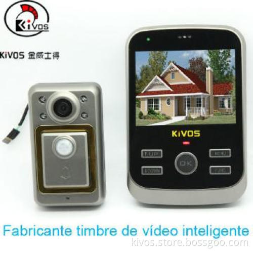 KIVOS Latest Cheap Motion Sensor Video Door Viewer With USB Slot